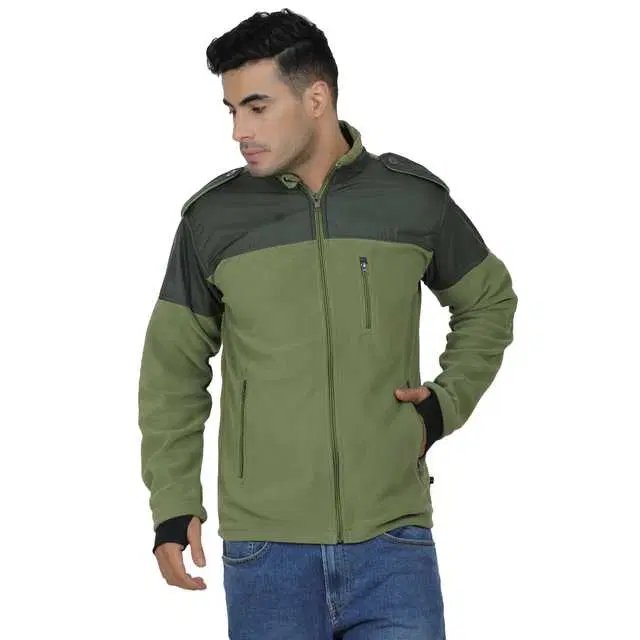 Jacket for Men (Olive Green, M) (J-05)