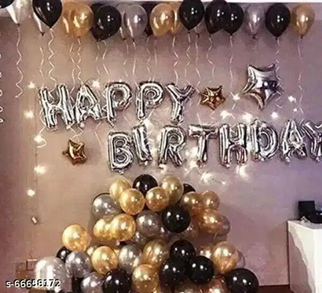 Birthday Party Decoration Kit, Multicolor, Set of 43