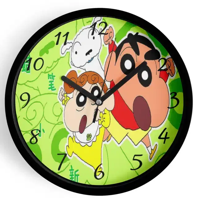 Shinchan Analog Wall Clock, Multicolor, 7 Inches