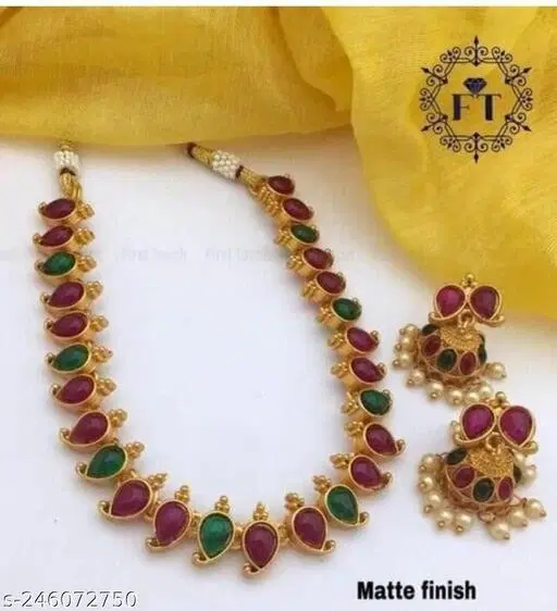 Gold-Plated Jewellery Set For Women'S/Girls