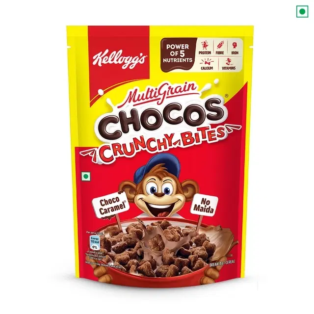 Kellogg'S Chocos Crunchy Bites Cereal (Carton) 375 g