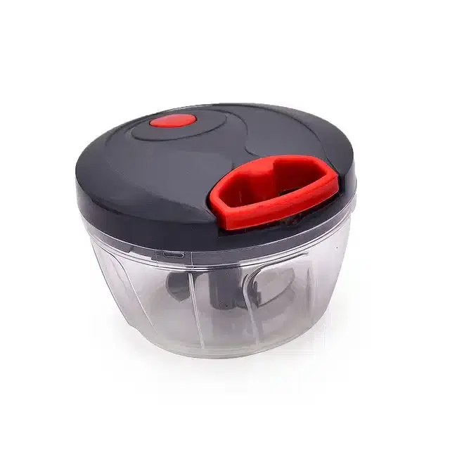 Manual 3 Blade Vegetable Chopper, Grey, 450 ml