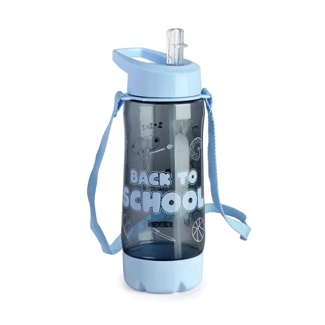 Plastic Water Bottle For Kids ,Multicolour ,(600ML) , Pack Of 2