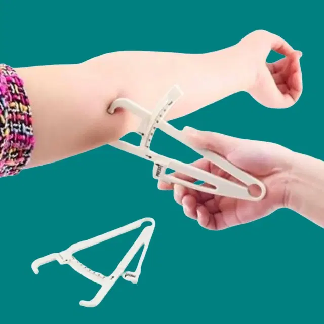 Lightweight Eco-Friendly Body Fat Measuring Caliper, Multicolor, Pack of 1