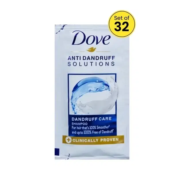 Dove Dandruff Care Shampoo - 32X5.5 ml (Pack Of 32)