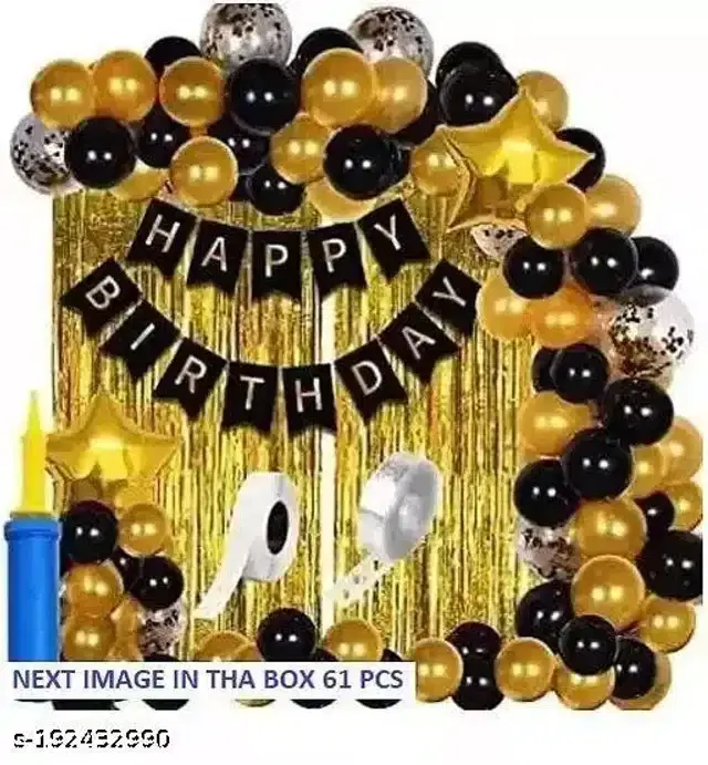 Birthday Decorations Kit, Set of 1, Multicolor