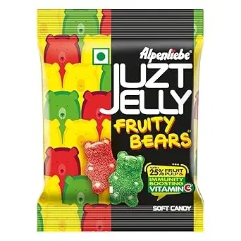 Alpenliebe Juzt Jelly Fruity Bears Mixed Fruit Flavour 67.5 g