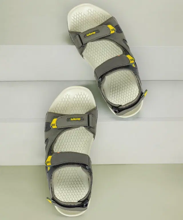 Casual Sandals for Men (Olive, IND-9)