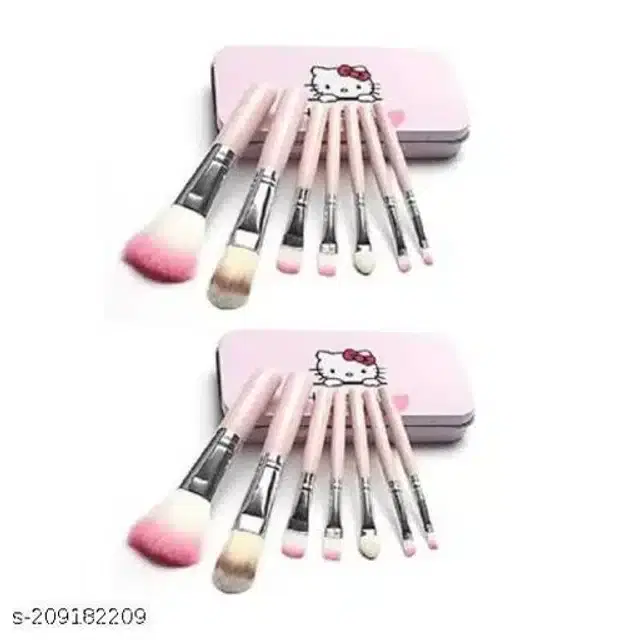 7 In 1 Makeup Brushes Set, Set of 2