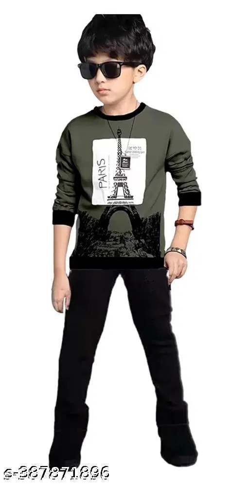 Cotton Clothing Set for Boys, Multicolour (2-3 Years)