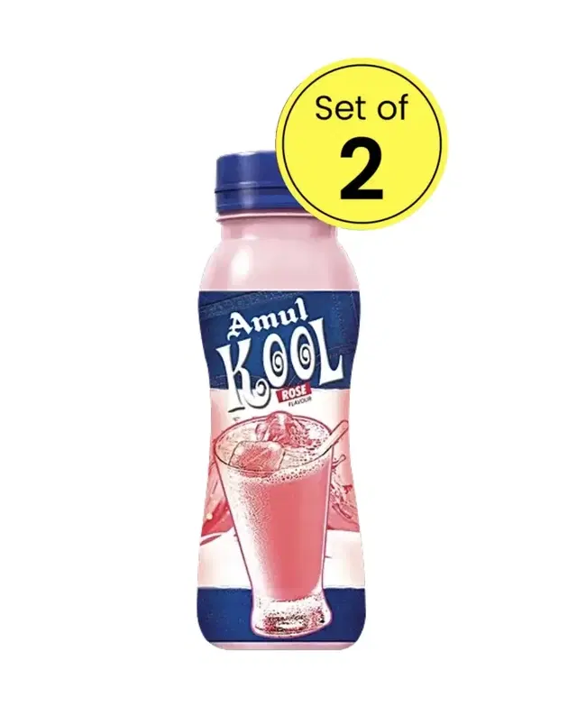 Amul Kool Rose Flavoured Milk 2X180 ml (Pack Of 2)