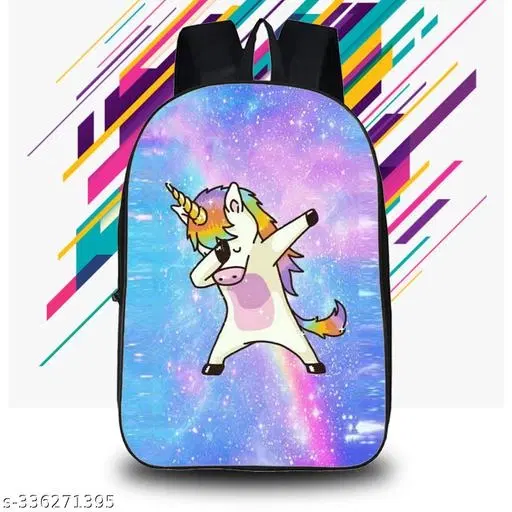 Canvas Backpack Bag, Multicolor