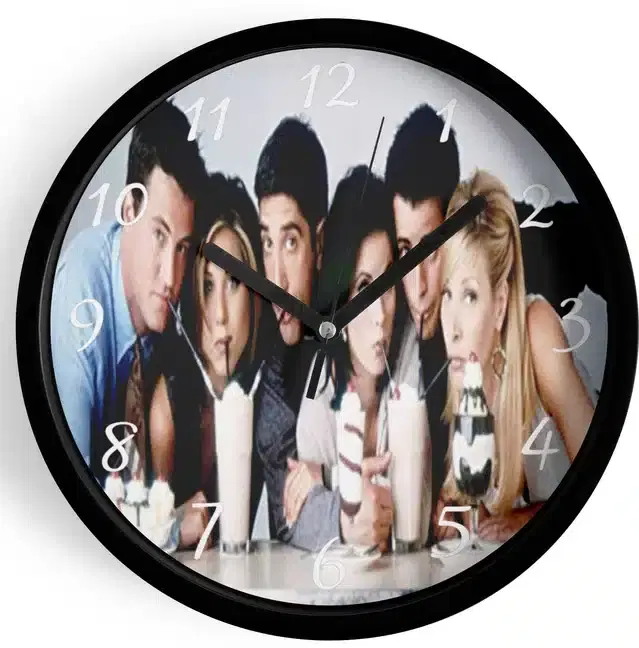 Analog Wall Clock for Home, Multicolor, 7 Inches