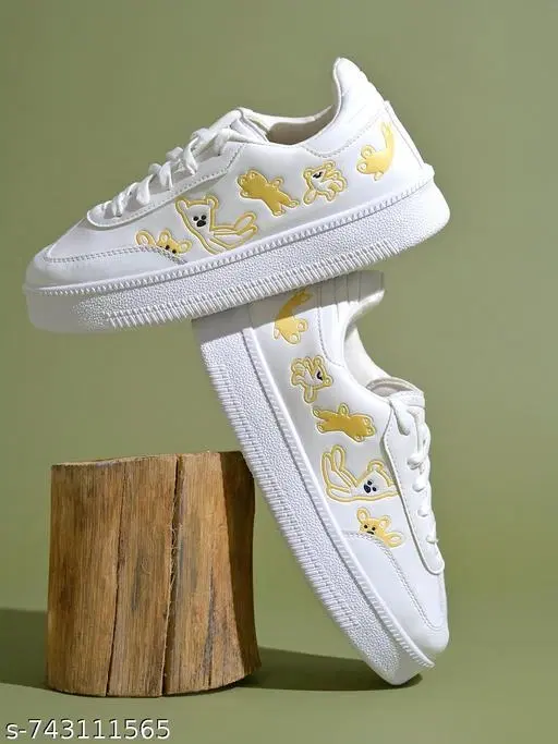 Shoetopia Girls Sneakers White (15-16 Years)