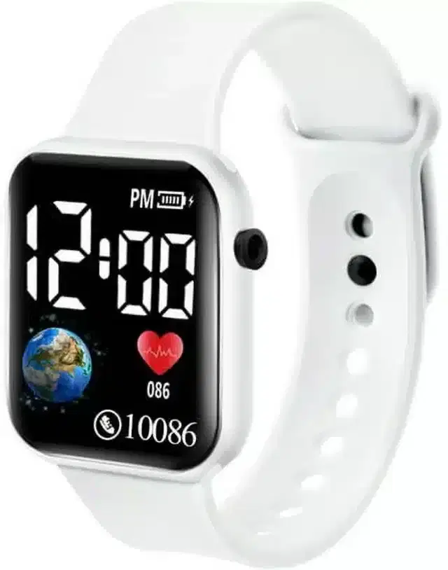Digital Watch for kids (White)