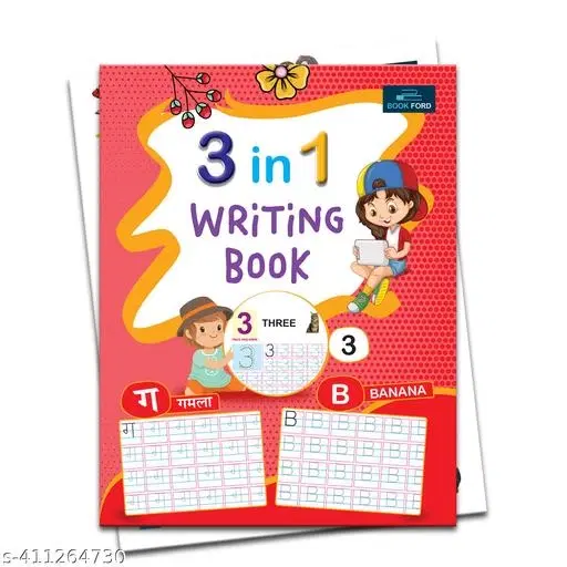 3 in One Writing Book for Kids