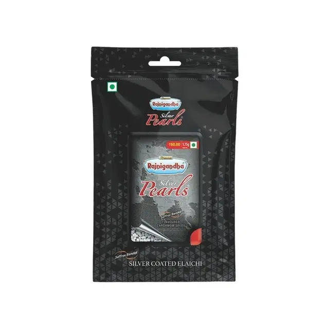 Rajnigandha Silver Pearl Silver Coated Elaichi Mouth Freshener 5.75 g