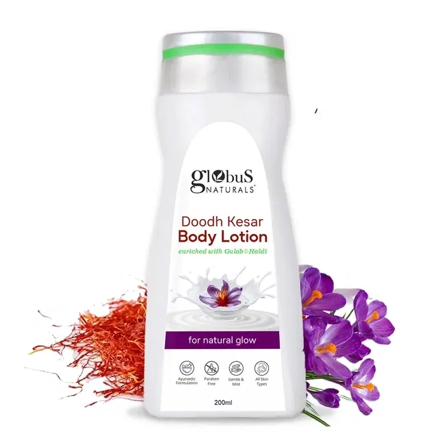 Globus Naturals Doodh Kesar Body Lotion For Natural Glow 200 ml