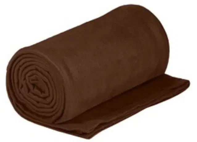 Fleece Blanket, Brown, 60x90 Inches