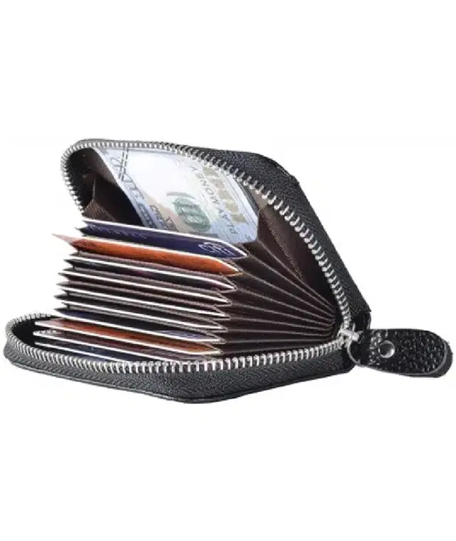 Card Wallet for Men and Women (Black)