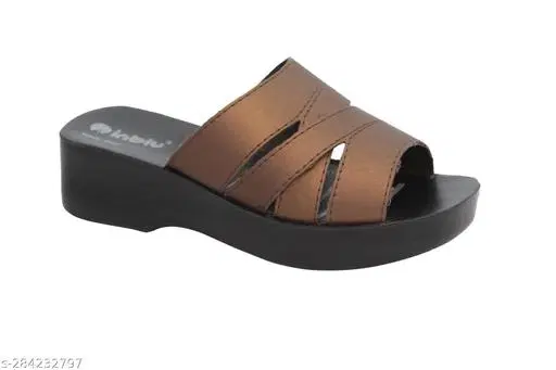 Inblu Slippers for Women (Brown, 2)