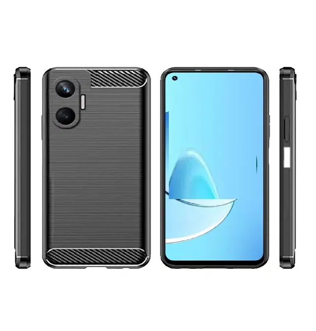 Rubber Mobile Back Cover for Mi Poco F7 5G, Black