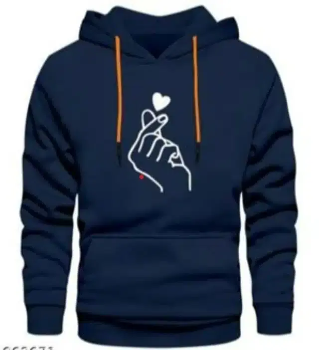 Full Sleeves Sweatshirt for Men (Navy Blue, M)