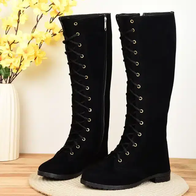 Boots for Women (Black, 5)