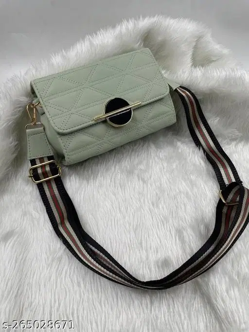 TRUE FASHION. Sling Bag for Women (Green, Free size)