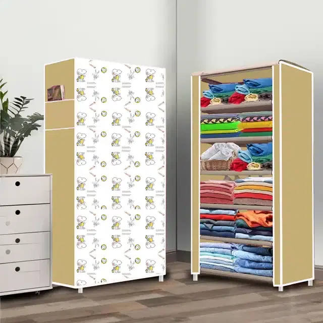 Portable Lightweight Cloth Storage Bag, Beige