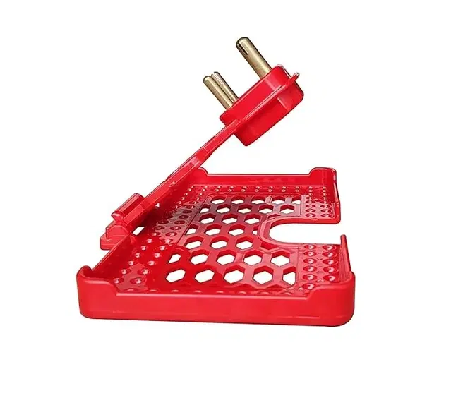 Plastic Wall Mobile Charging Holder, Red