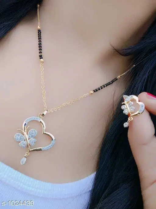 Ladies Beautiful American Diamond Mangalsutra