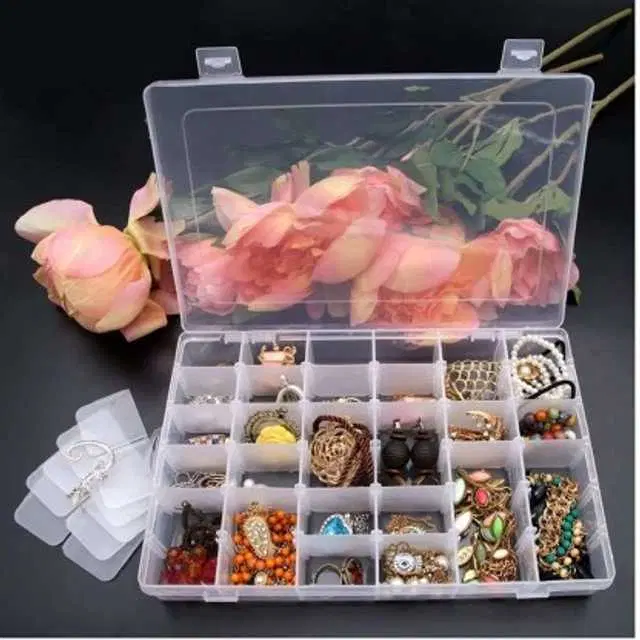 Sterling Bazaar 36 Grid Cells Multipurpose Plastic Storage Box With Removable Dividers, St-012