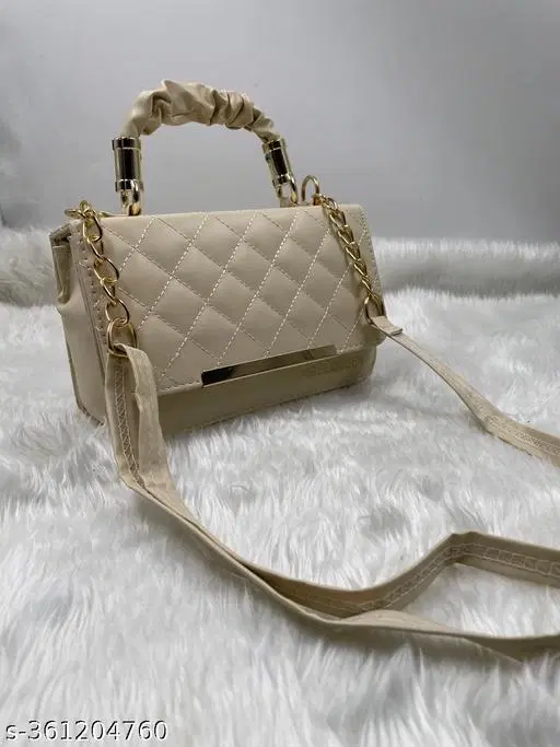 Sling Bag for Women (Cream, 600 g)