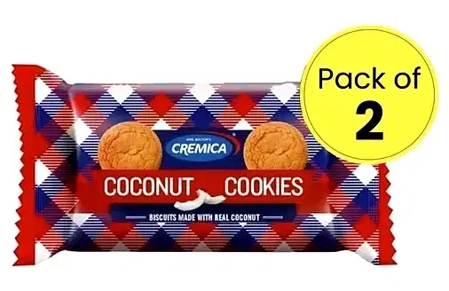 Cremica Coconut Cookies 2X85.71 g (Set Of 2)