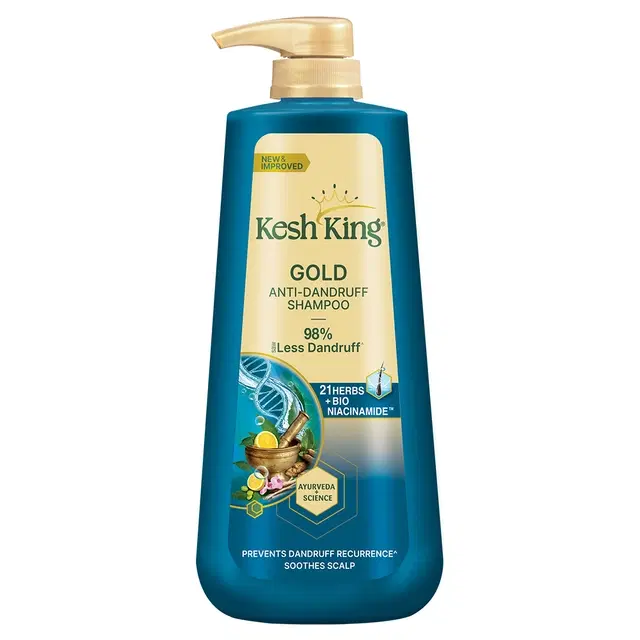 Kesh King Anti Dandruff Shampoo with 21 Hebs + Bio Niacinamide 600 ml