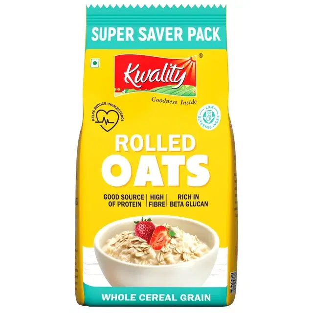 Kwality Rolled Oats 1 Kg (Pouch)