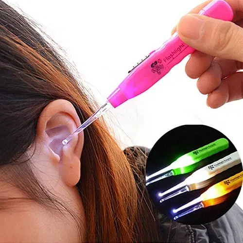 Ear Wax Cleaning Tool with LED Light, Multicolor, Pack of 1