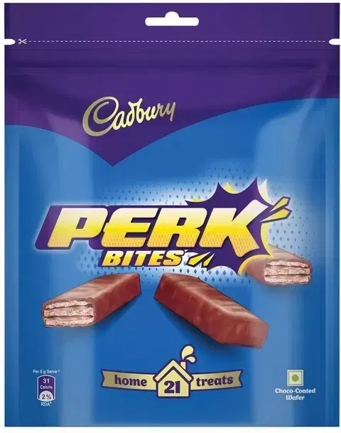 Cadbury Perk Chocolate Coated Wafer mini Treats, 115.5 g