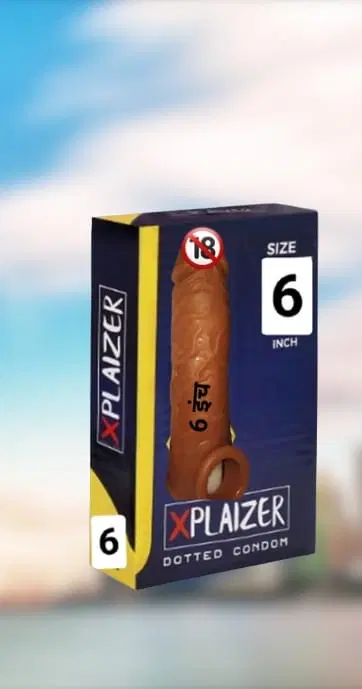 Silicone Xplaizer Reusable Dotted Condom, Pack of 1