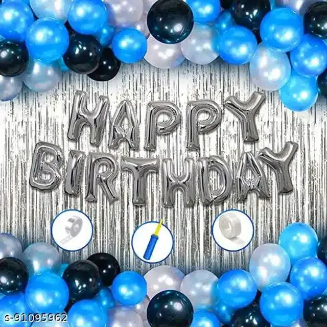Birthday Party Decoration Kit, Multicolor, Set of 35