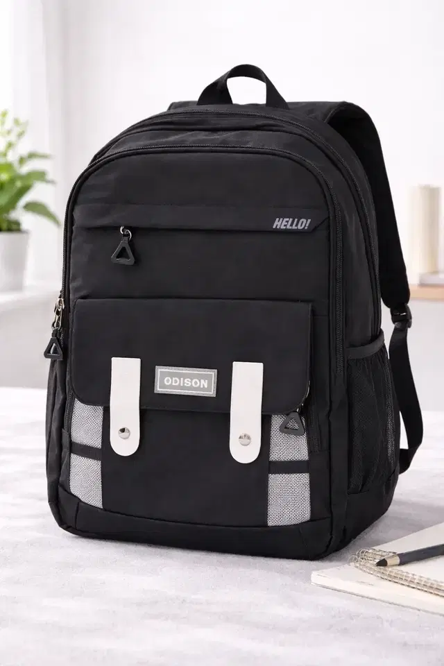 Large Capacity Black School & College Backpack