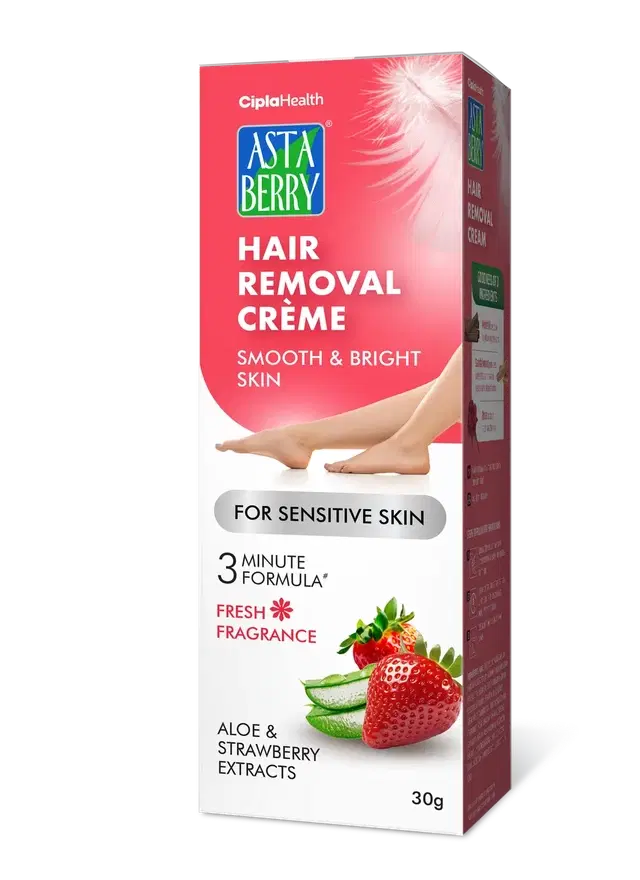 Astaberry Hair Removal Cream For Sensitive Skin 30 g