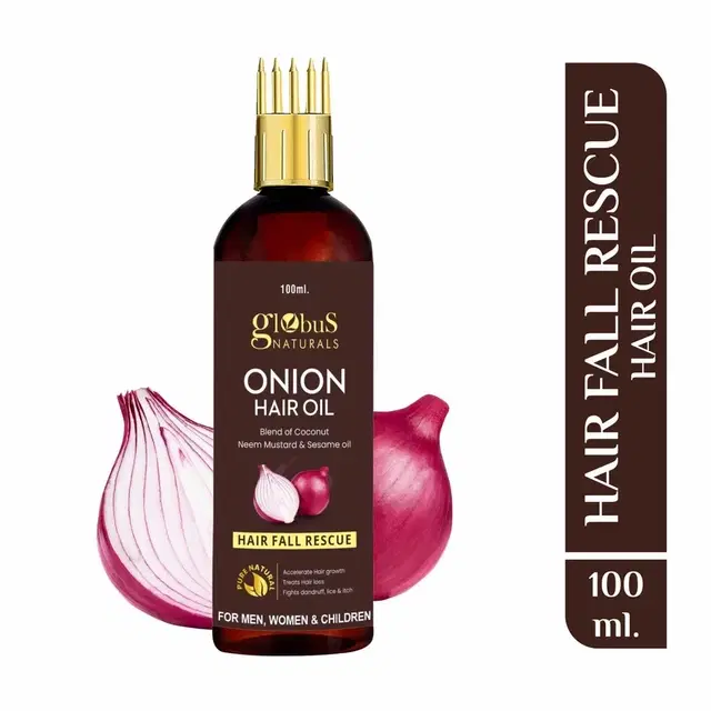 Globus Naturals Onion Hair Oil For Hair Fall Control & Hair Growth (100 ml)