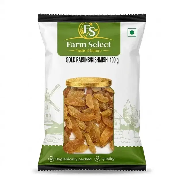 Farm Select Gold Raisin/Kishmish- 100 g
