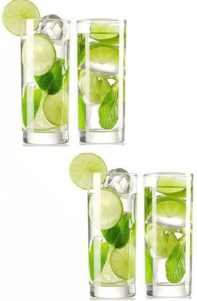 Liquor cum Cocktail Glasses, Transparent, 300 ml, Pack of 4