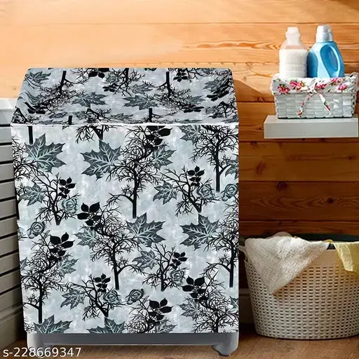 Semi-Automatic Washing Machine Cover, Black, Pack of 1