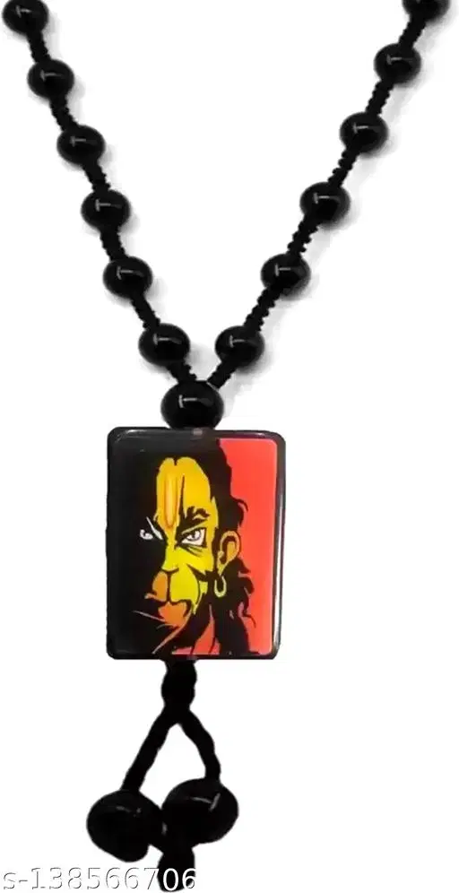 Black Color Hanuman Mala for Men (Black)