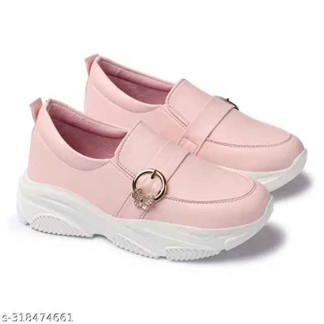 Loafers for Women (Pink, 3)