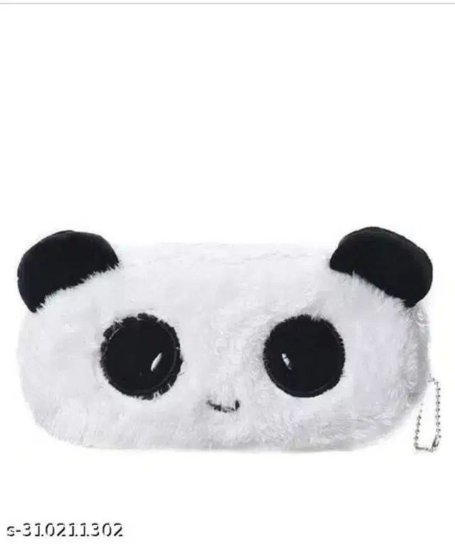 Cotton Panda Pouch, Black & White